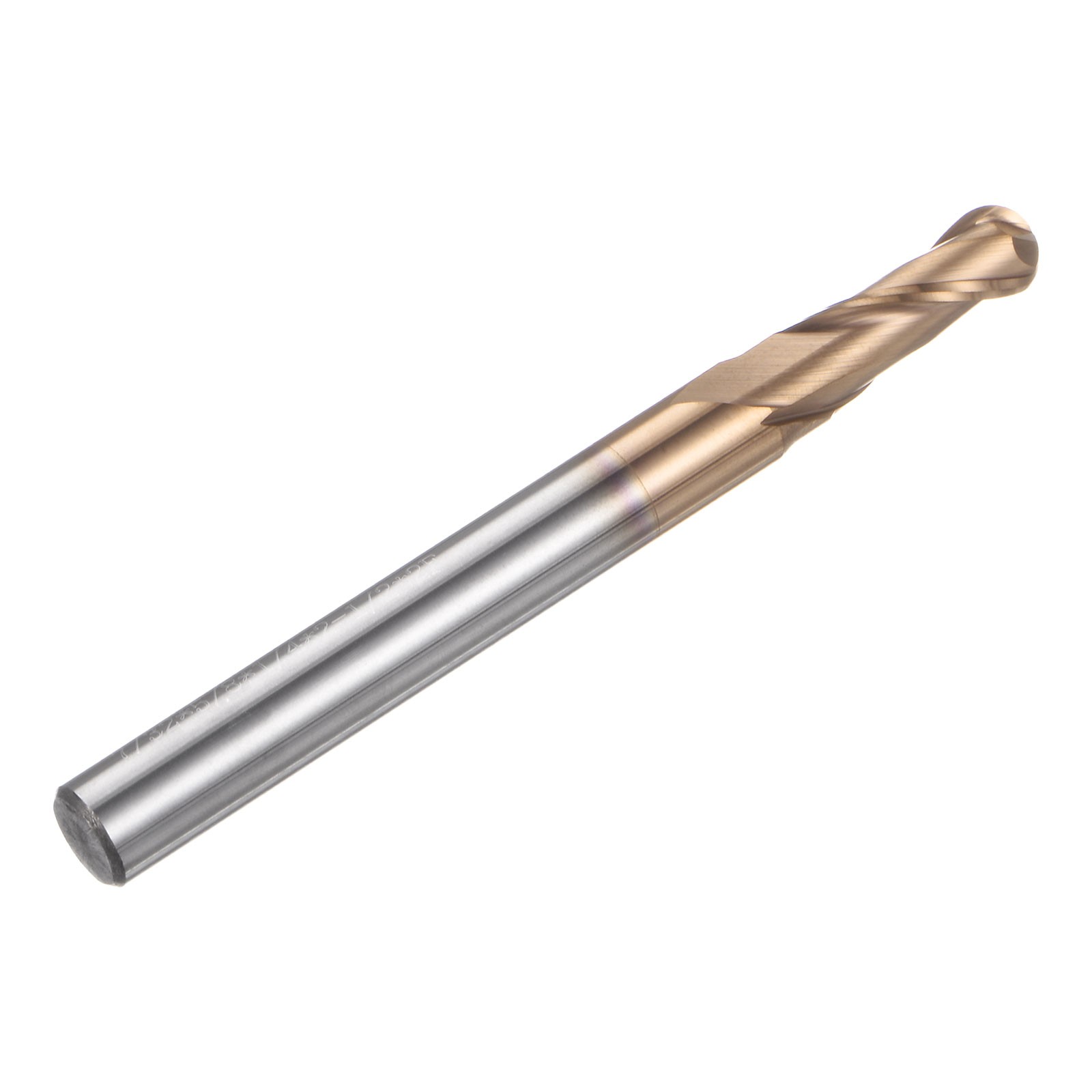 2 Flute Ball Nose End Mill 5/8″ Cutting Length TAIL Coated for Carving