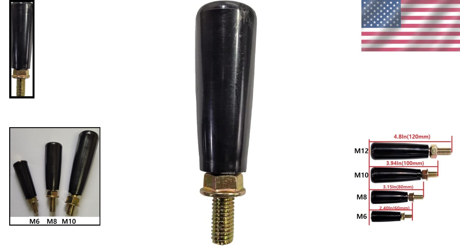 Classic M8 Revolving Handle – Essential Crank Knob for Table Saws and Lathes