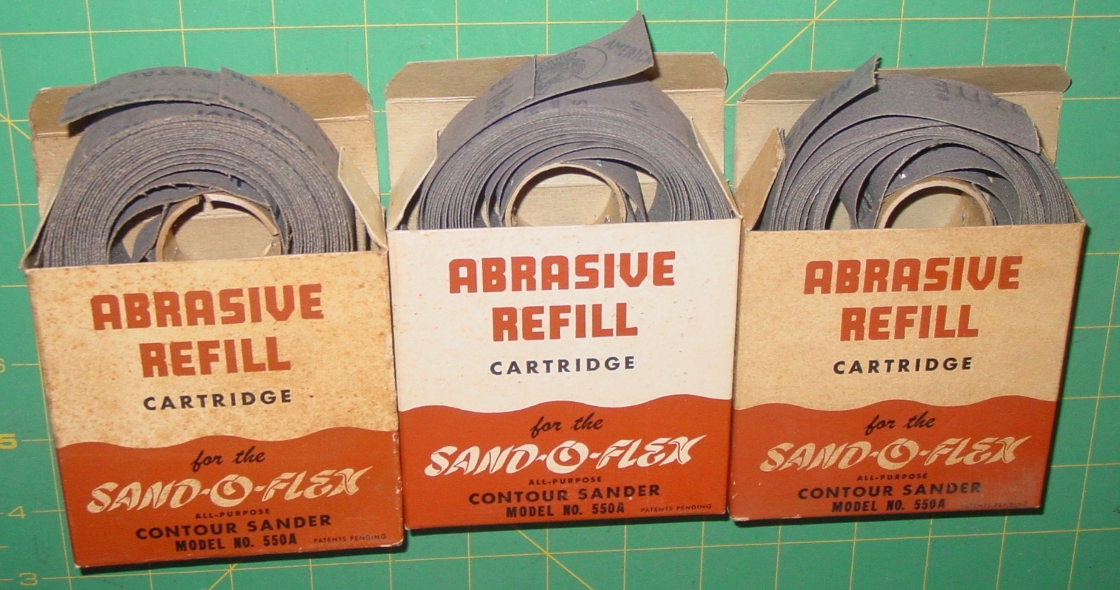 Vintage Merit Sand-O-Flex No. 550A Contour Sander Abrasive Refills Mixed Lot USA