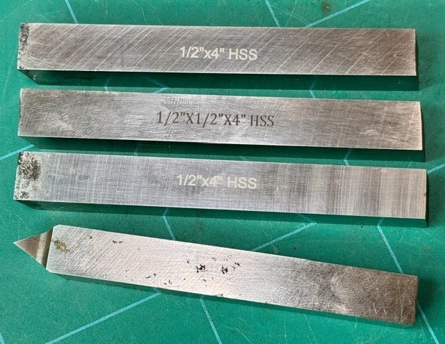4 Pc HSS TOOL Blanks 1/2 Square X 4 inch Long & 12 X 100mm LATHE TOOL ex display
