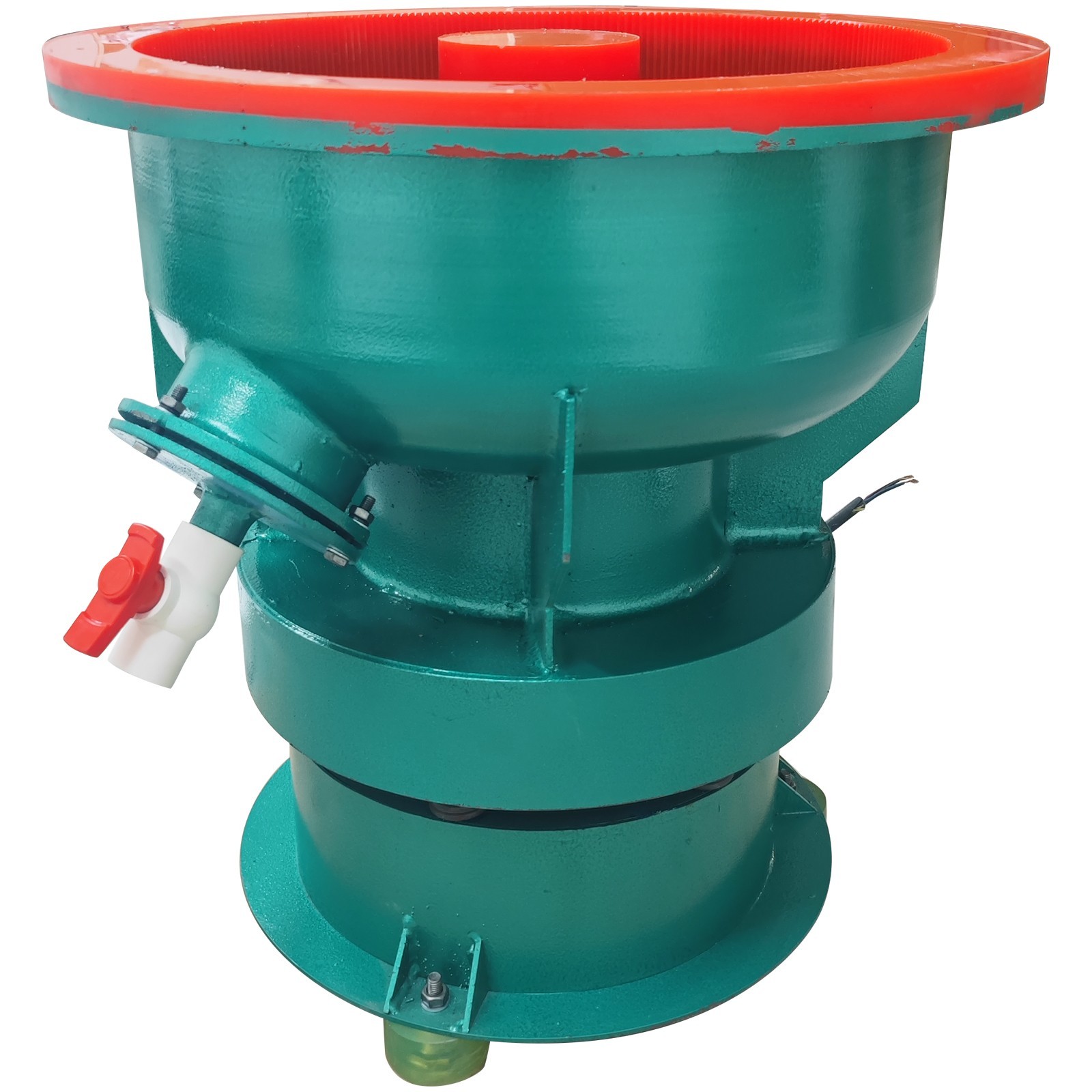 220V 60L Straight Opening Vibration Deburring Polishing Machine Metal Hardware