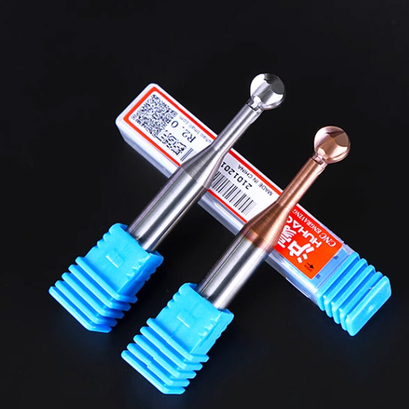 R0.5mm – R10mm TiN Coated Solid Carbide Ball Nose End Mill Lollipop Cutter CNC
