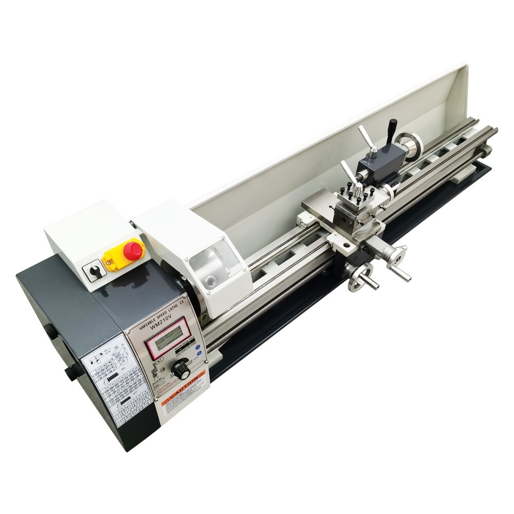 53.94*11.81″ Precision Long Metal Lathe WM210V Brushless Bench Lathe 110V 1100W
