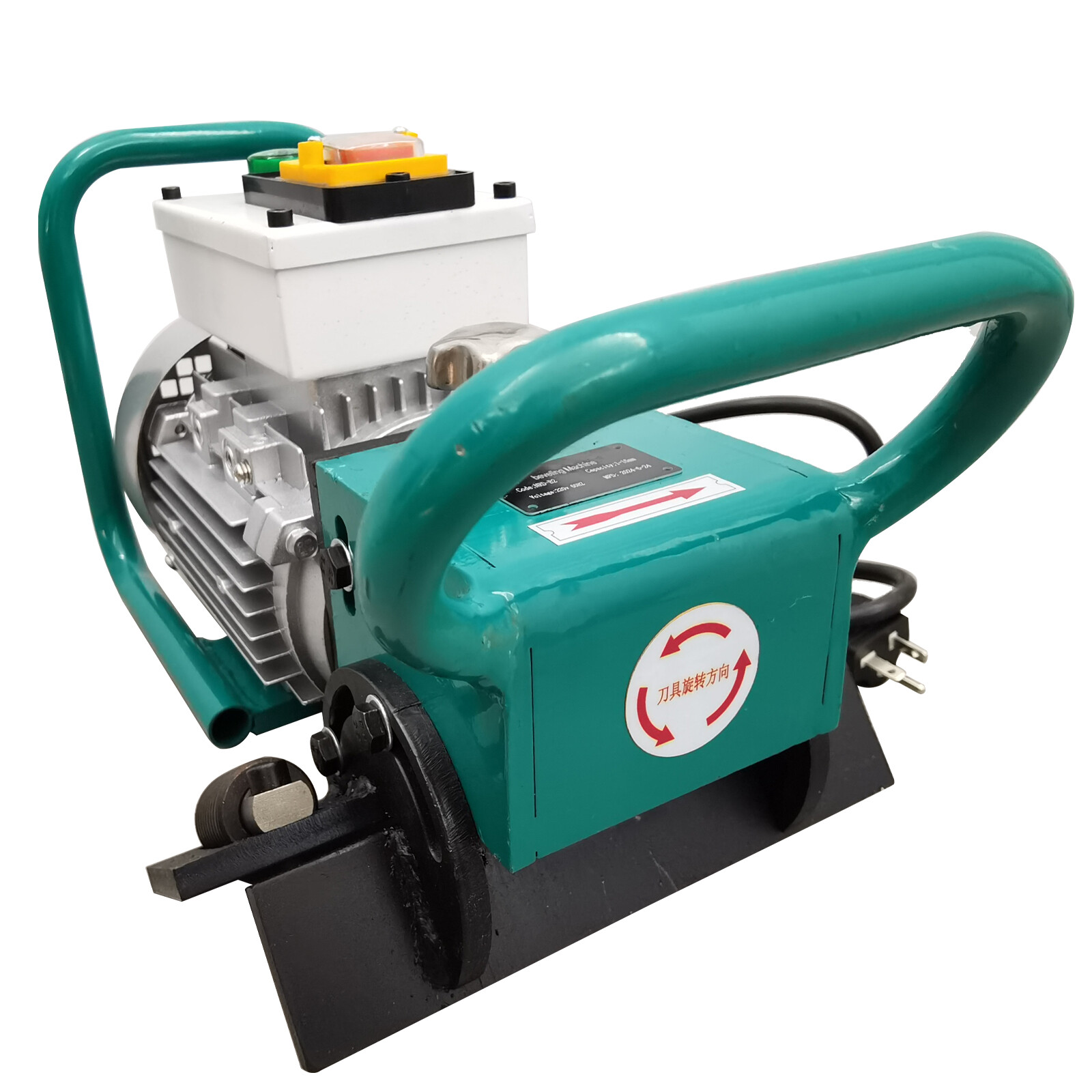 Electric Steel Plate Beveler Hand-held Chamfer Milling Edging Machine 220V 3PH