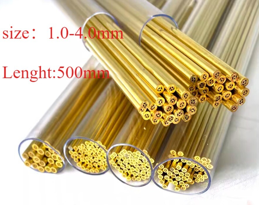 1.0-4.0*500mm Drilling EDM Electric Discharge Machine Multi-Hole Brass Tube