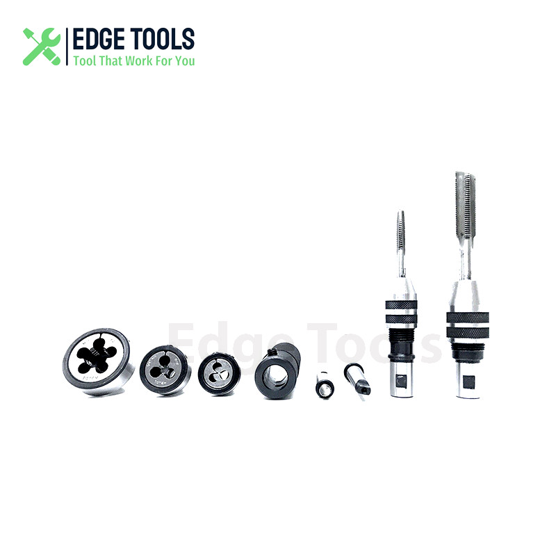 Lathe Tailstock Tap And Die Holder Set 3MT Shank Threading Tapping Kit 8 Pc USA