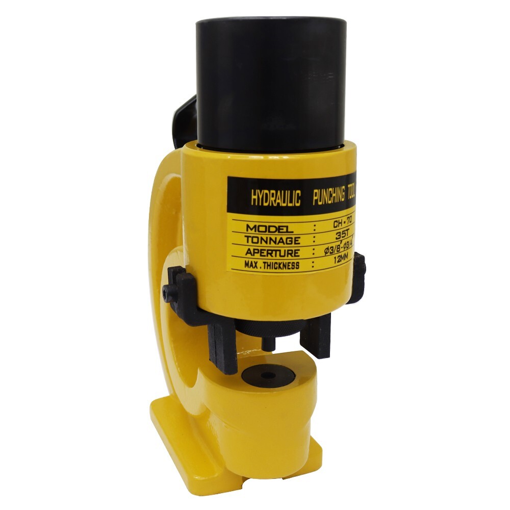 CH-70 Hydraulic Punch Tool Heavy Duty Hole Punching Machine Four Dies 35Ton