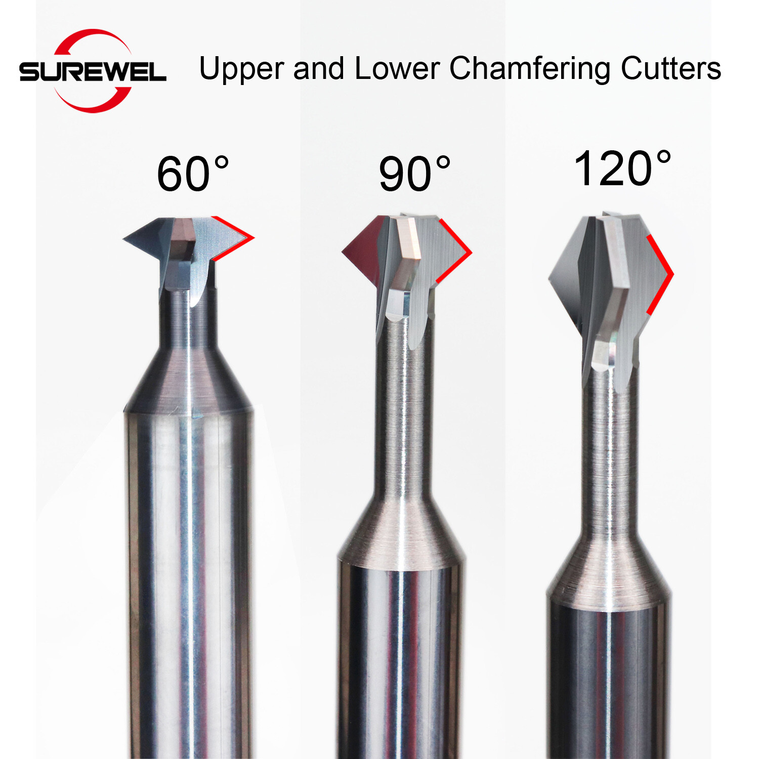 Carbide Dovetail Milling Cutter CNC Tool 60 90 120 Degree 4mm 6mm End mills