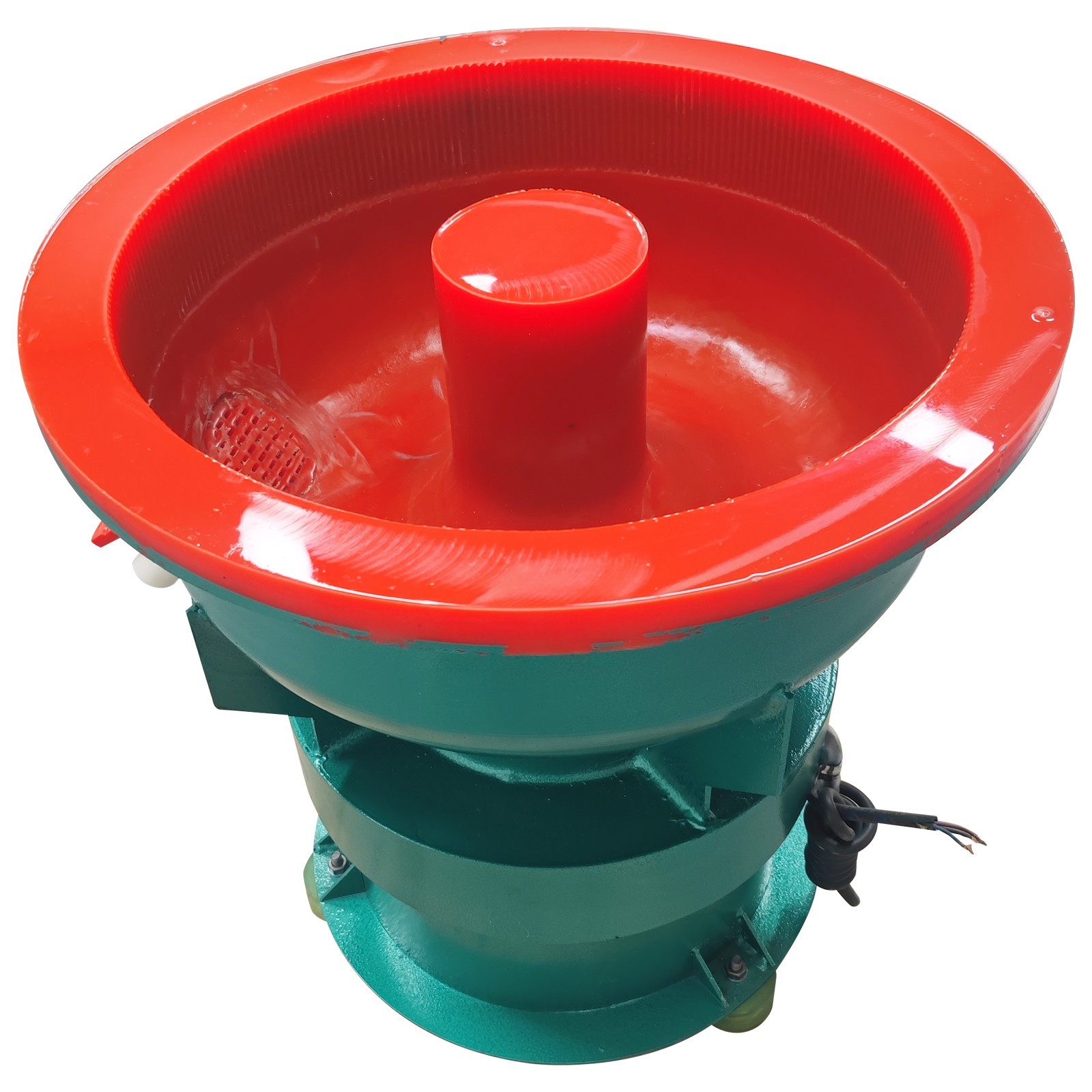 220V 60L Straight Opening Vibration Deburring Polishing Machine Metal Hardware