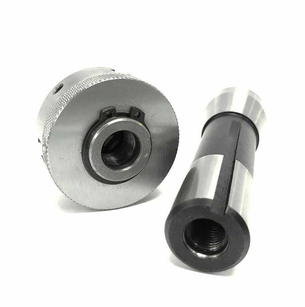 50mm 3 Jaw Self Centering 2″ Mini Lathe Chuck M14x1 With R8 Shank Arbor 7/16 UNF