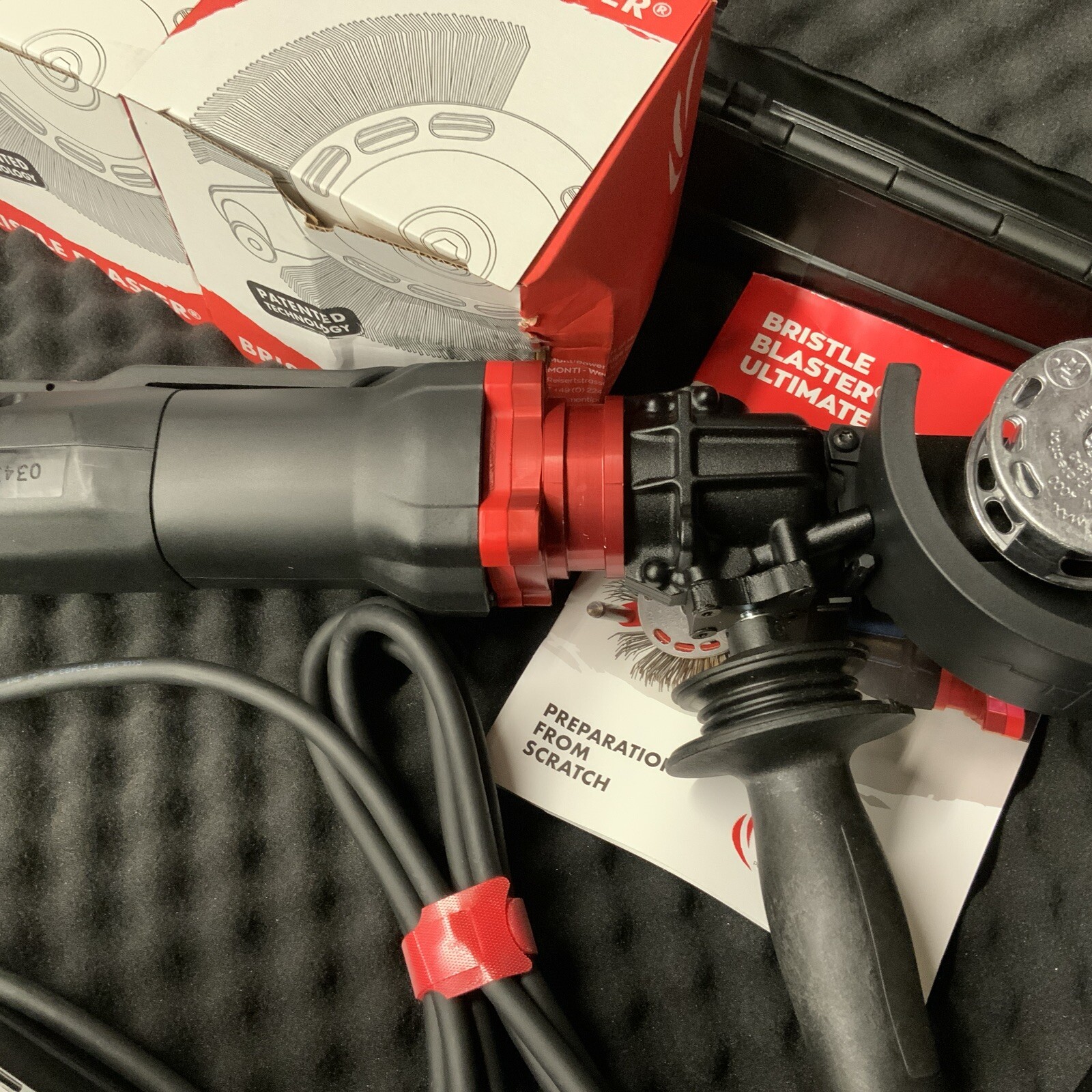 Bristle Blaster Kit Electric W/ 23 & 11mm Carbon Steel Belts