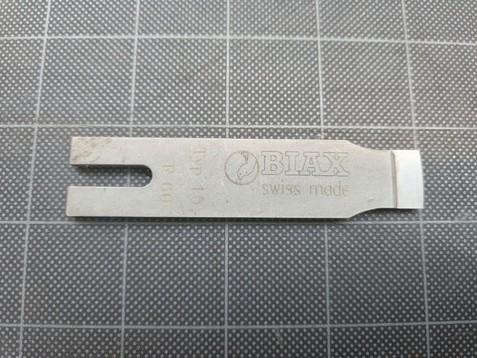 BIAX Dapra BB00015 Typ 15 R60 Carbide Scraper Blade Swiss Made