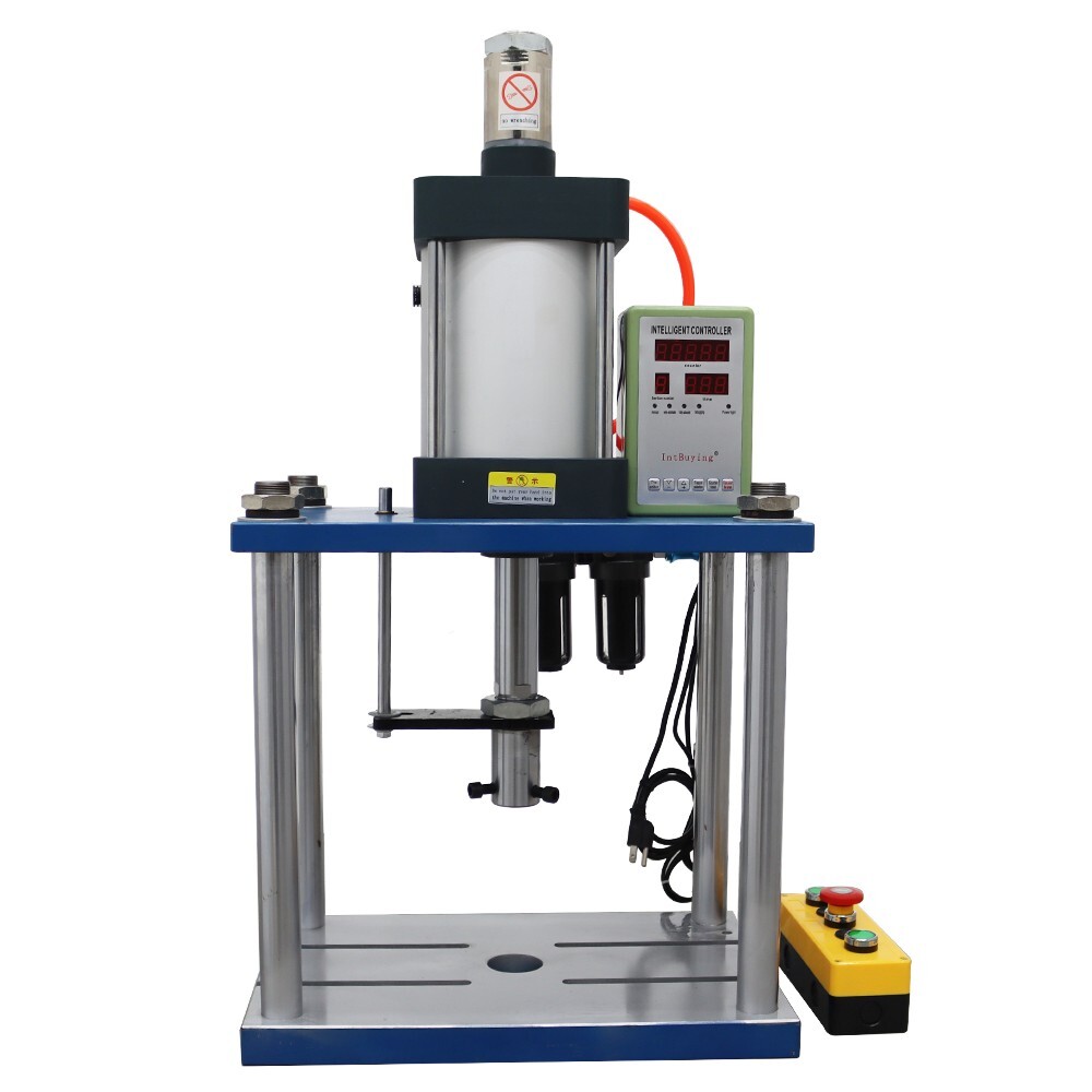 2866lb Pneumatic Punch Press Machine Die Hole Dia 0.98” Adjustable Stroke 110V