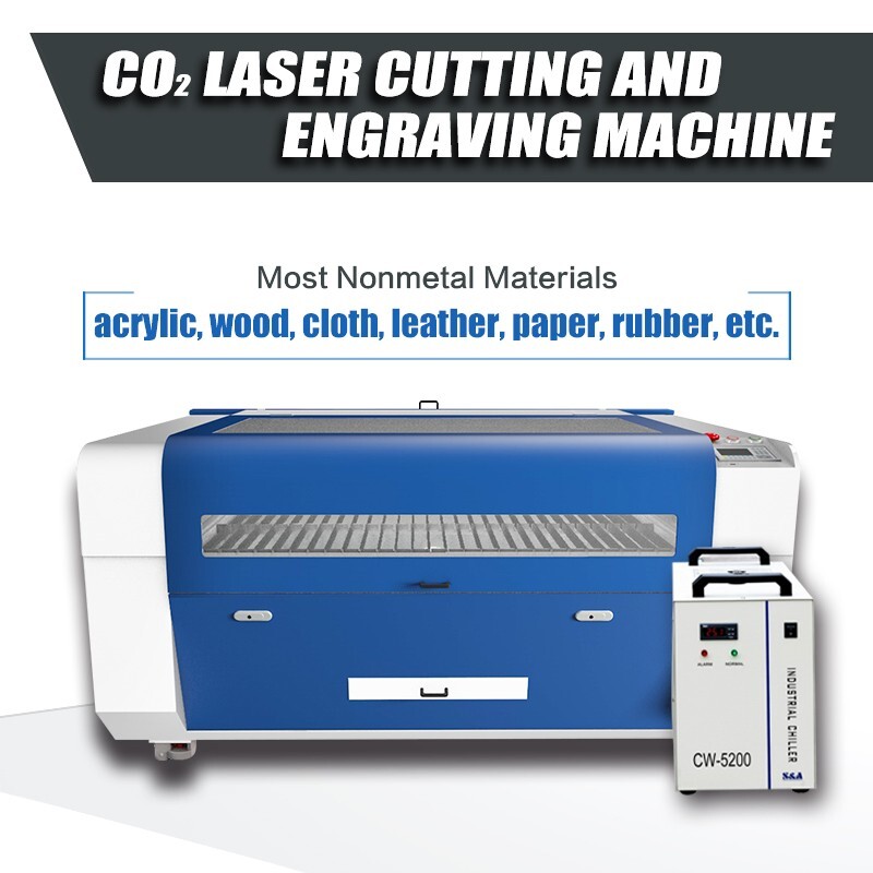 RECI 150W CO2 Laser Cutting Engraving Machine 900X600mm Workbench Chiller CW5200