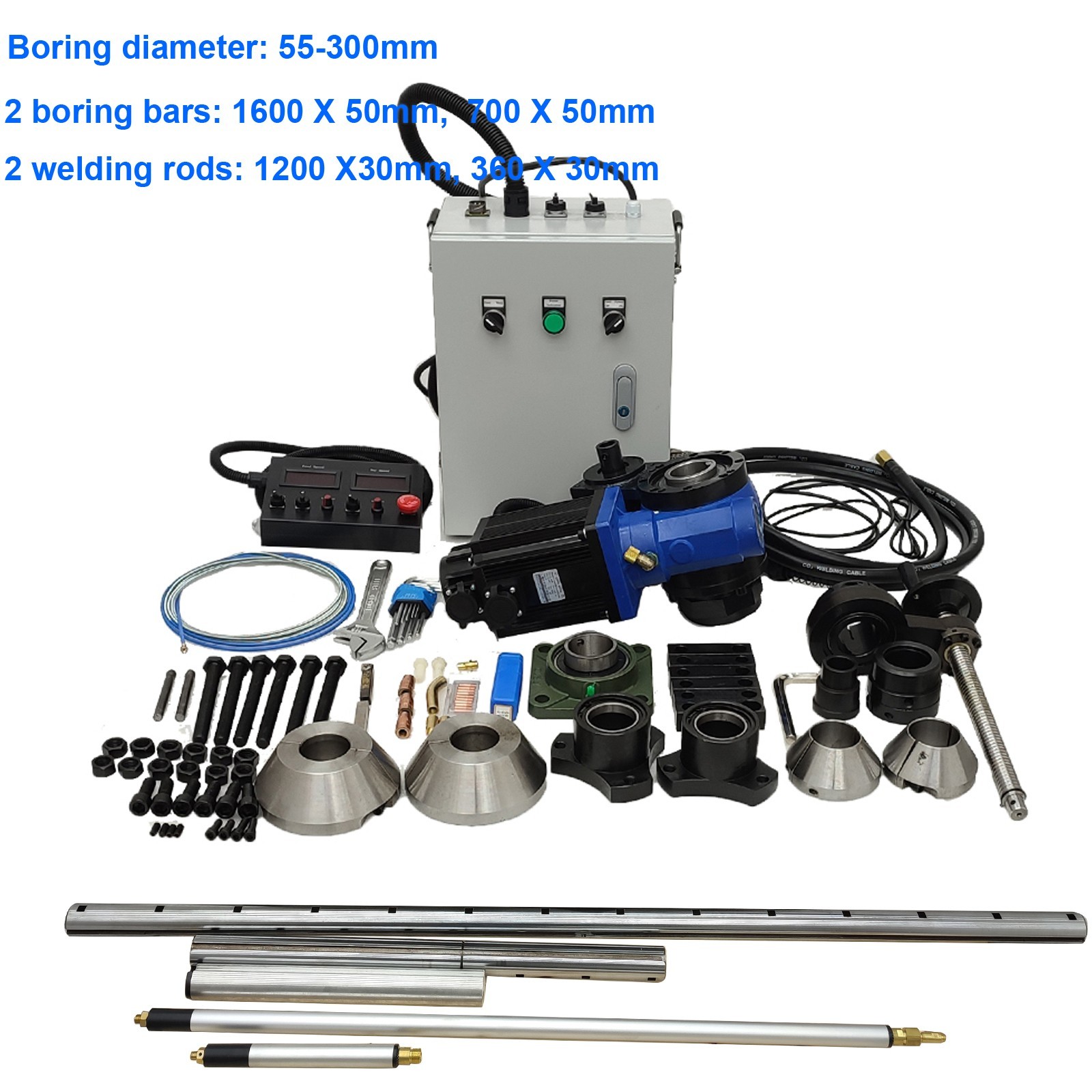 Portable Line Boring & Welding Machine 55-300mm Cylinder Boring Drilling Welder