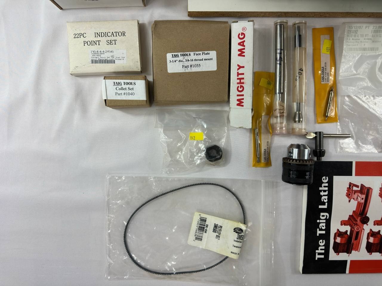 TAIG Micro Lathe II Model 4500 Bench Lathe w/ Accessories