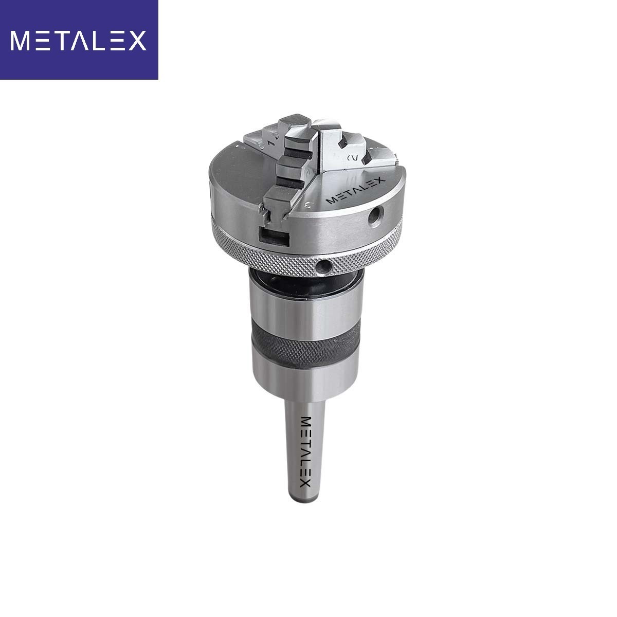 65mm Self Centering Lathe Chuck 3 Jaws Reversible MT3 Live Revolving Tailstock