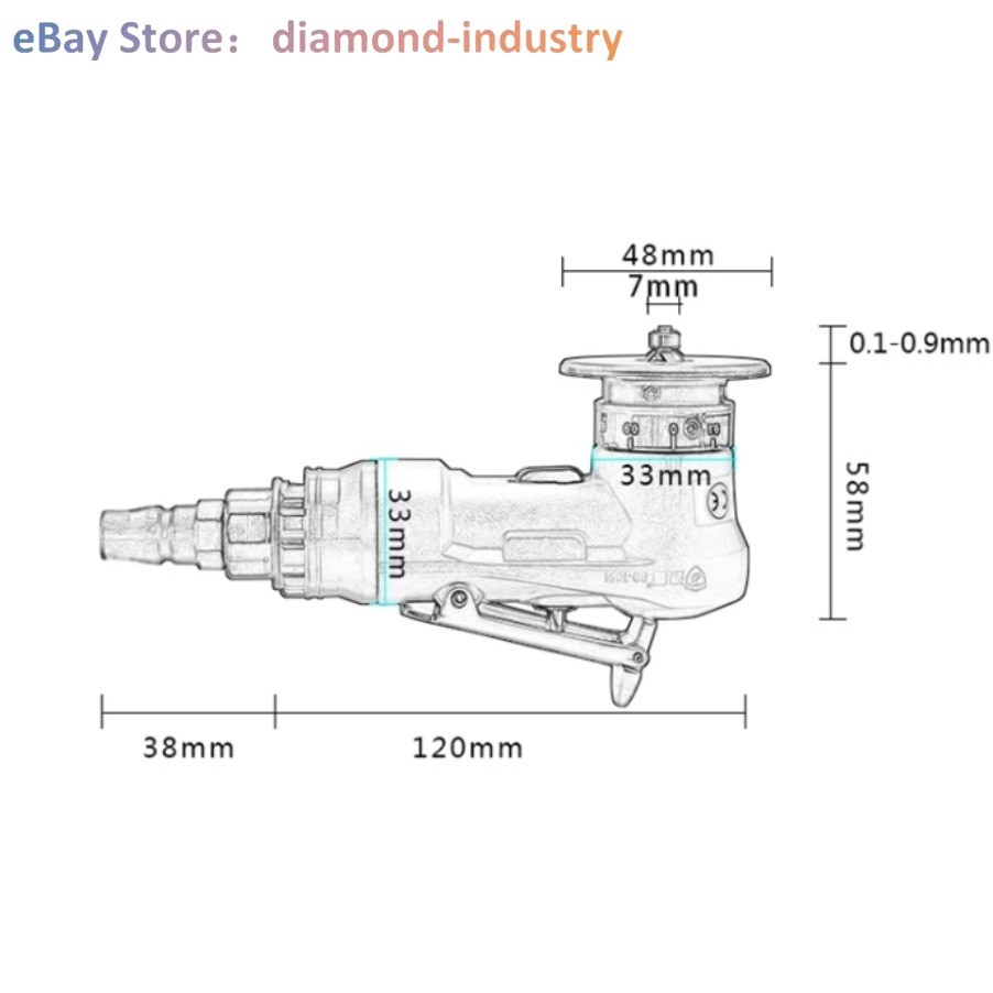 1pc Pneumatic Hand held 45 degree Arc Multifunctional Chamferer MR-A100