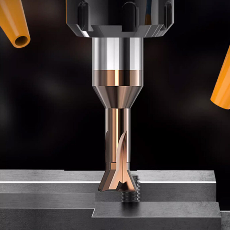Dovetail Milling Cutter Solid Carbide End Mill 4 Flute 2-16mm Shank 45°60° Blade