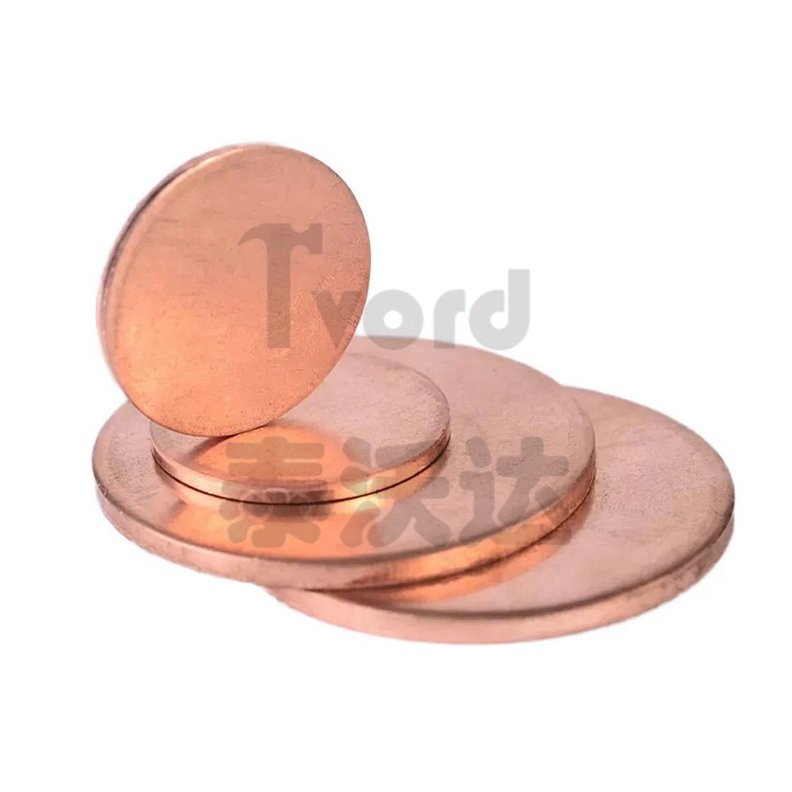 Solid Pure Copper Disc Blank Cut Round Sheet Plate Thick 0.5-3mm Dia 10mm-200mm