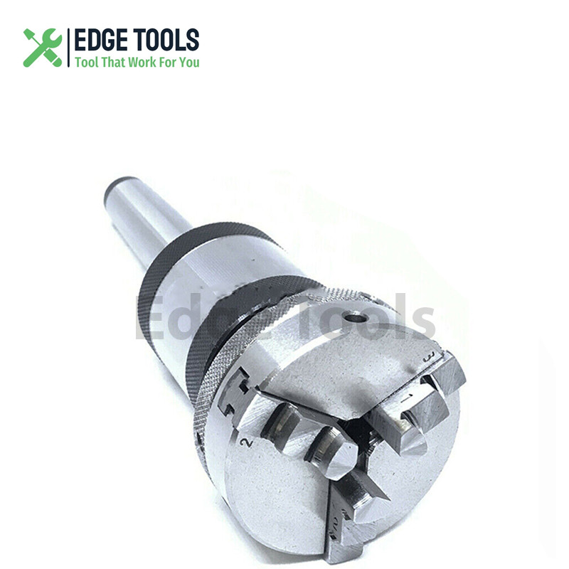 3MT Revolving Center MT3 Shank 65mm 3 Jaw Self Centering 2-1/2″ Mini Lathe Chuck
