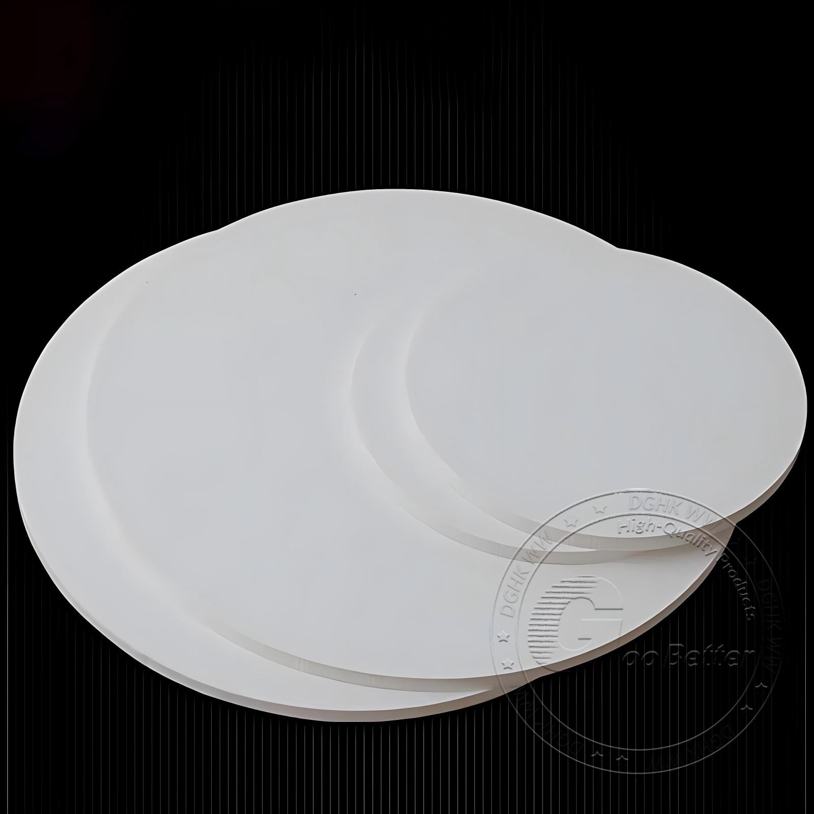White PVC Plastic Round Discs Diameter 20-400mm Thickness 3-30mm Rigid PVC Sheet