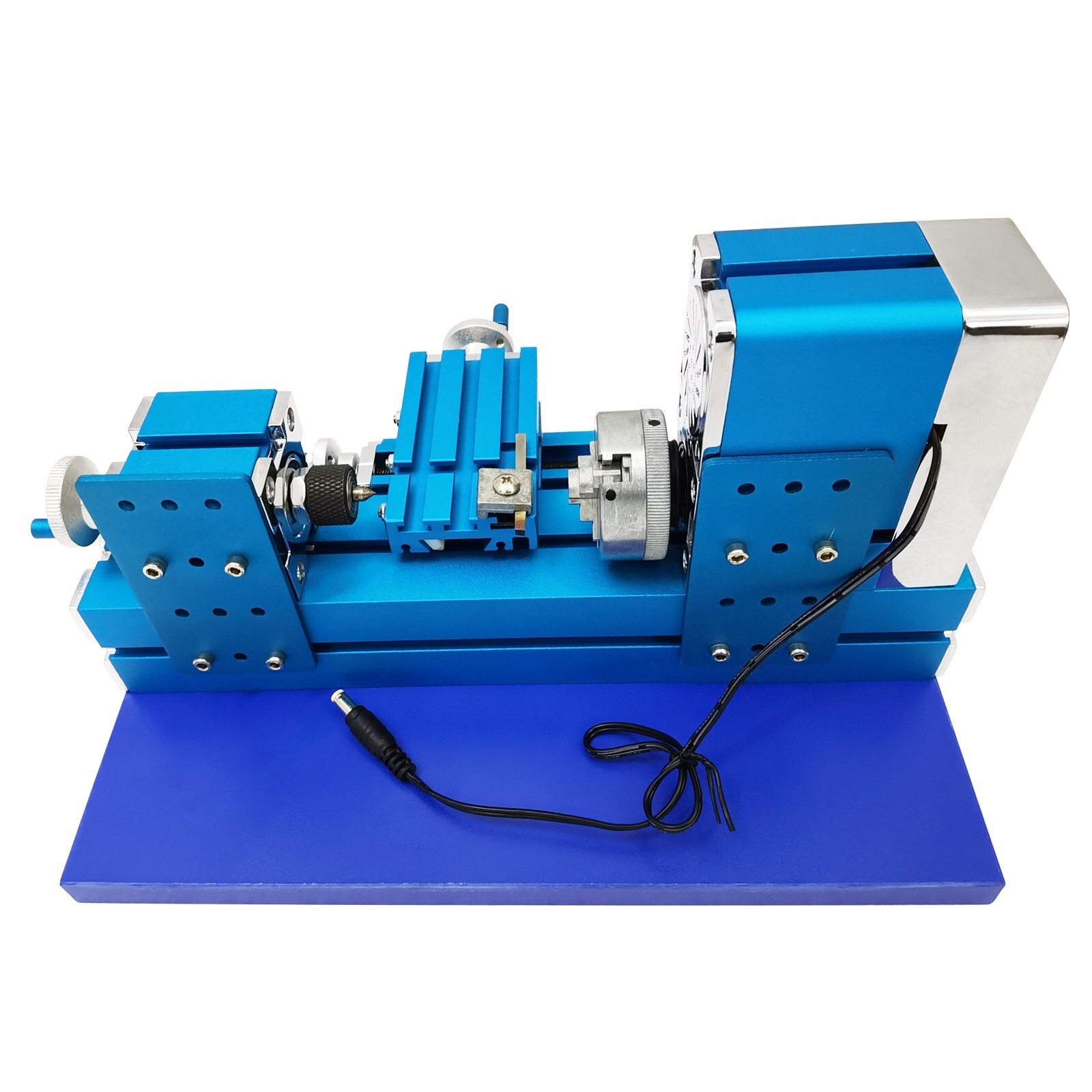 100-240V Mini Metal Lathe Machine for Woodwork,Soft Metals,Plexiglass,Plastic