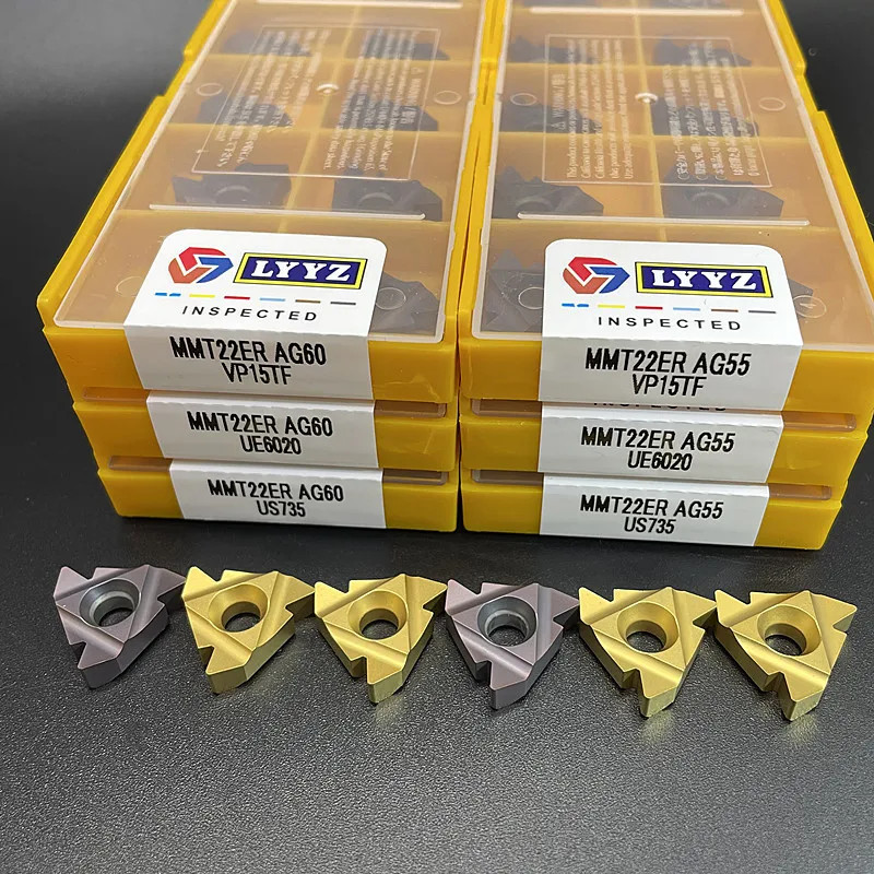 MMT22ER AG60 Carbide Thread Turning Inserts CNC Lathe Metal Cutting Durable Tool