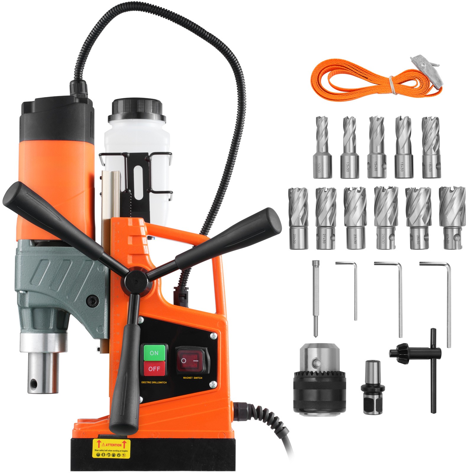 Uimoso Magnetic Drill Press 1450W, 2810 lbf Force,1.6 in Drill Capacity, 11 Bits