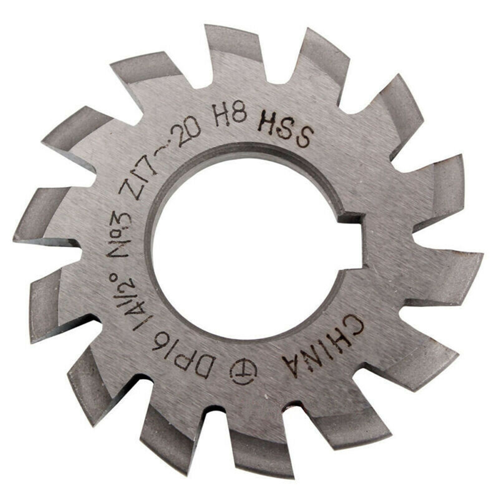 8 Pcs/Set 14.5° Involute Gear Cutter DP8 DP10 DP16 DP20 DP22 PA14-1/2 HSS 8H