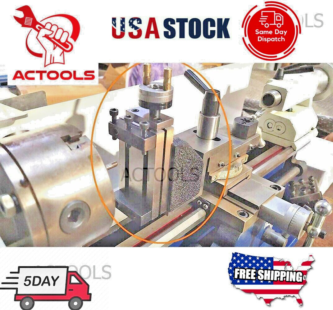 Lathe Vertical Slide Mounted on Z Type Caste Iron Angle Plate Direct Fit USA