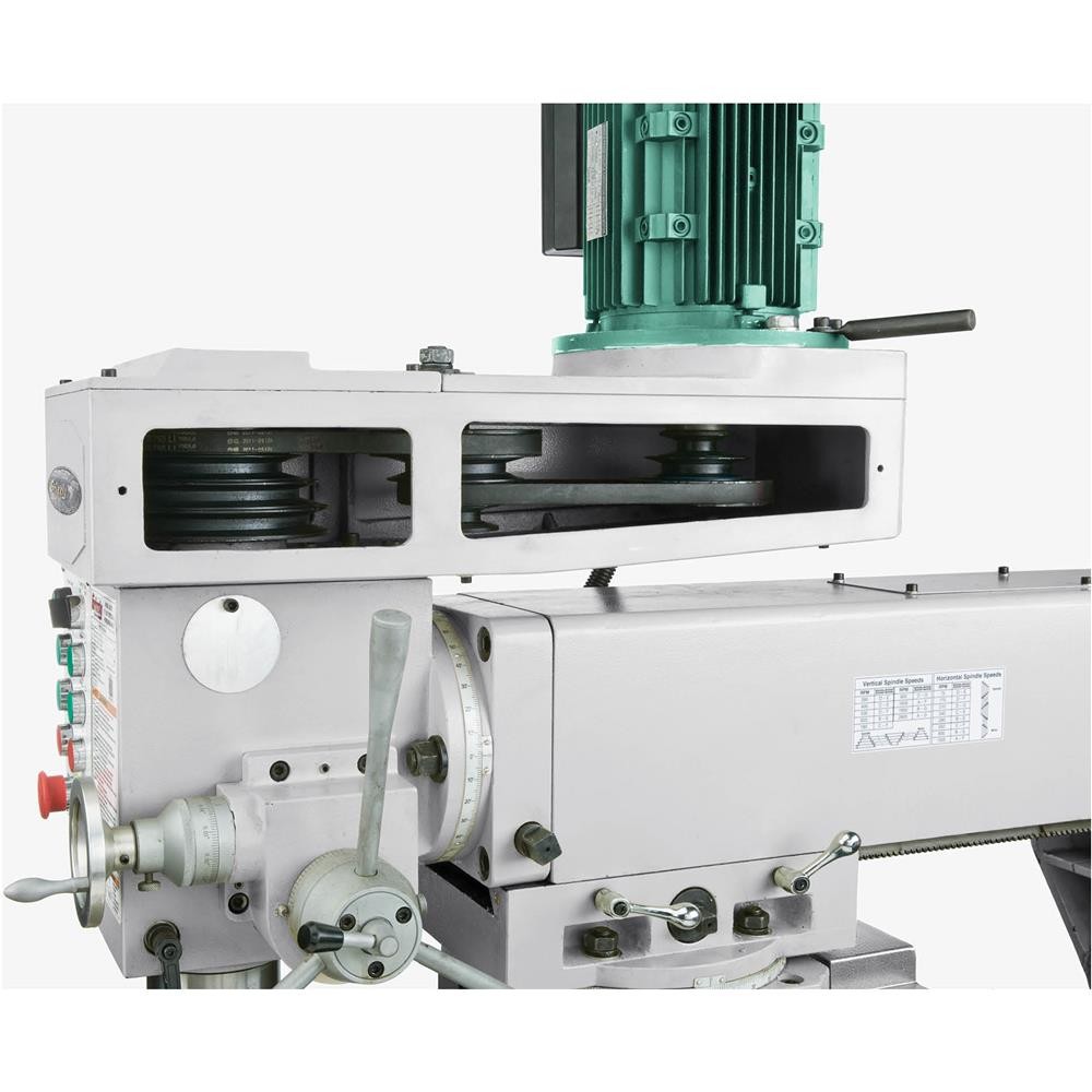 G0757 9″ x 39″ 2 HP Horizontal/Vertical Mill with Power Feed