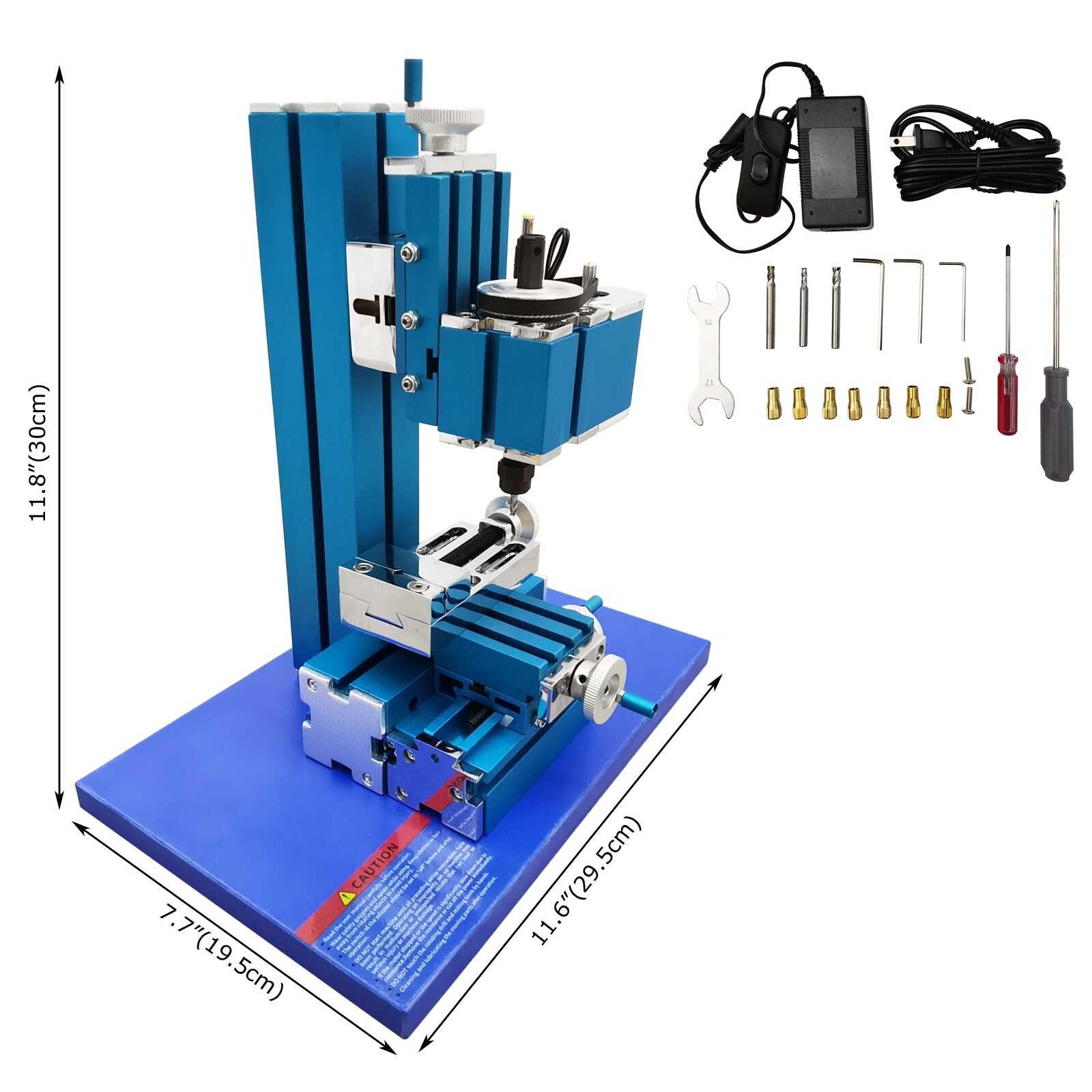 AC100V-240V Mini Metal Milling Machine for Wood, Plastic and Soft Metal
