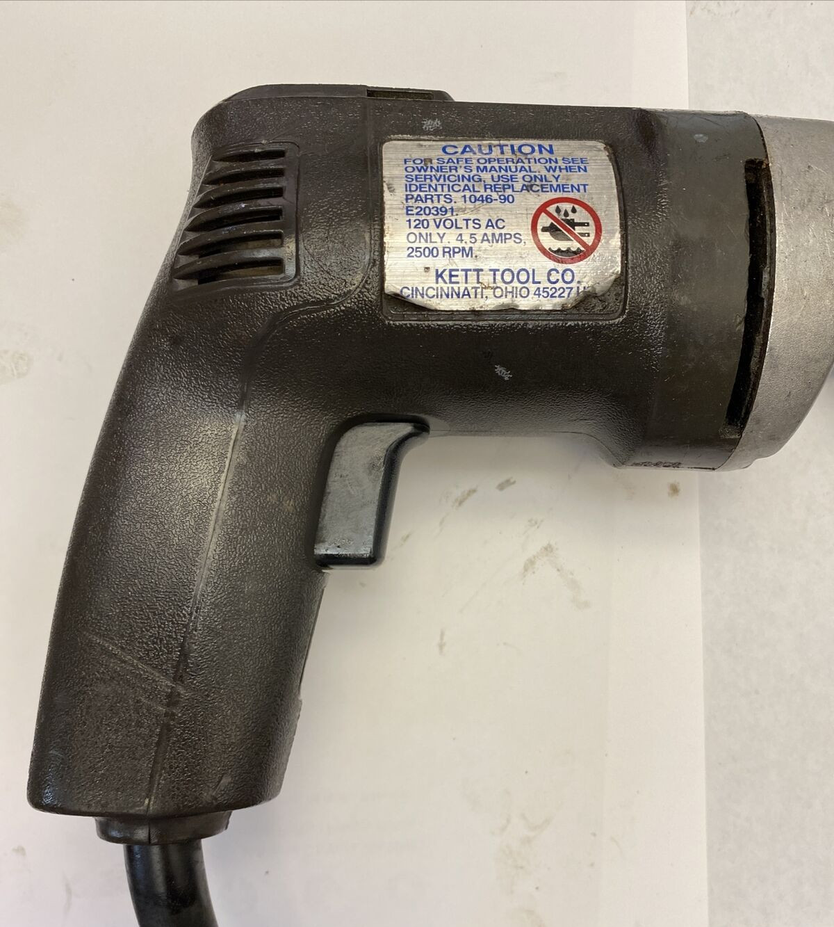Kett Power Shear Model K-200 LR35671 Cuts 18 GA. C.R. Steel.