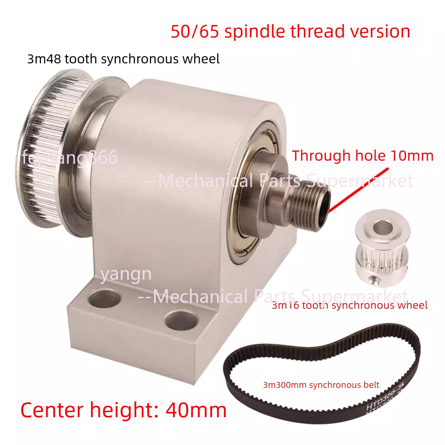 Mini Wooden Bead Lathe 3-Jaw/4-Jaw Chuck Spindle 50/65/80mm Clamping Spindle