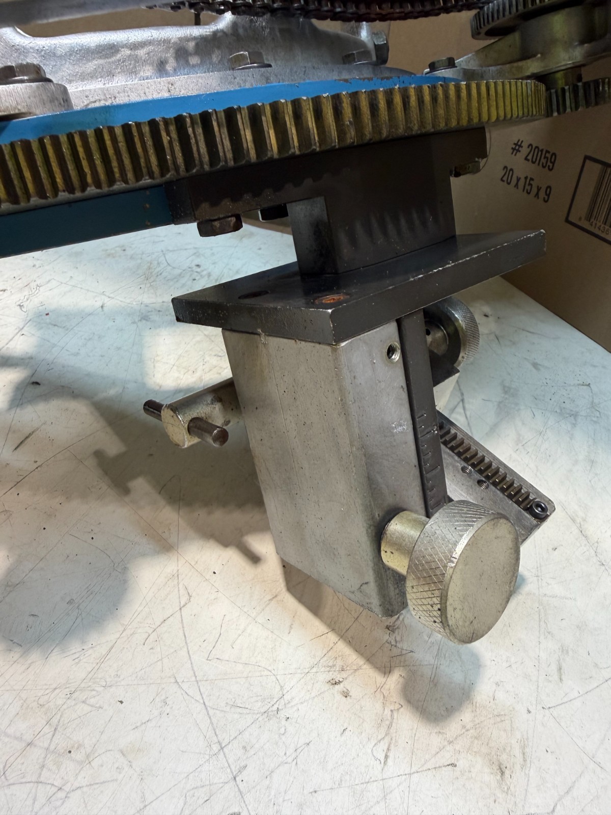 H & M Model #2 Aluminum Pipe Beveling Machine 6-12″ w/ Torch Holder Used