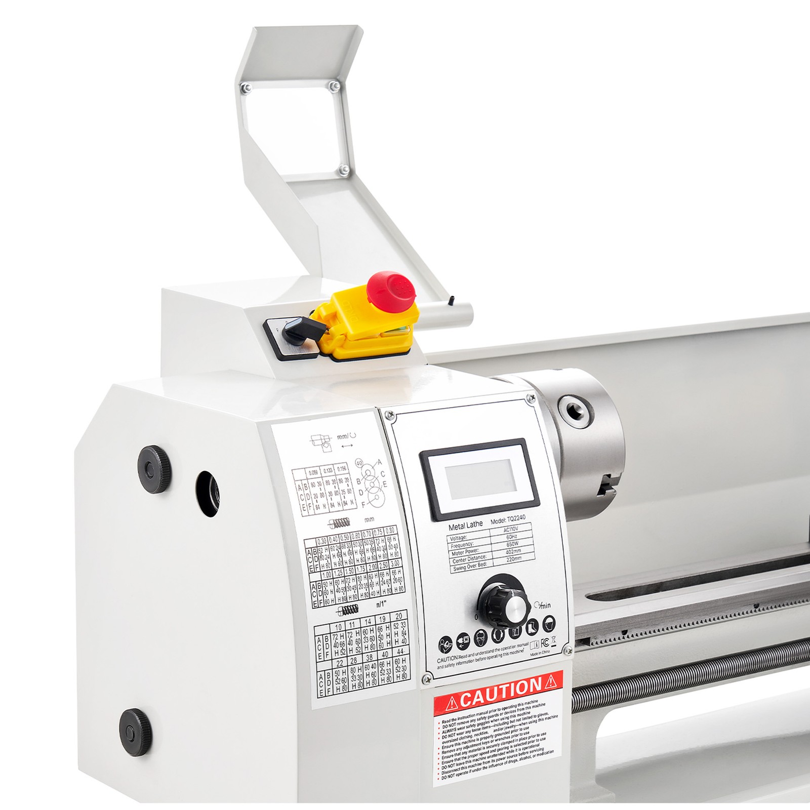Uimoso 8×16 in Metal Lathe, 650W Benchtop Machine, Variable Speed 0-2500 RPM