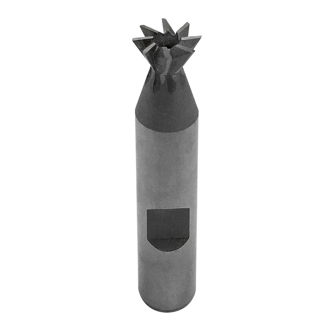 3/8 Inch Cutting Diameter 60 Degree Straight Shank HSS Dovetail Milling Cutter