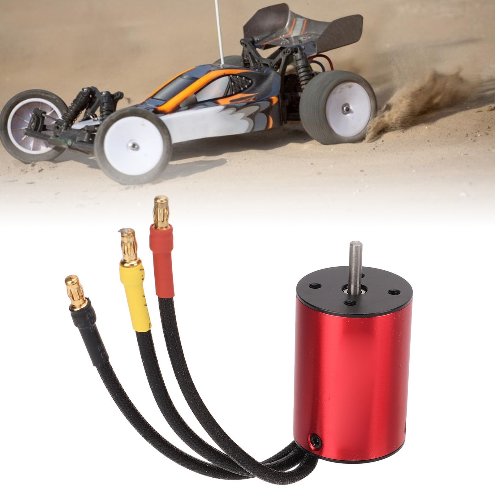 3600KV Brushless Motor High Torsion CNC Machining T6 Aluminum Covers 50000 MICF