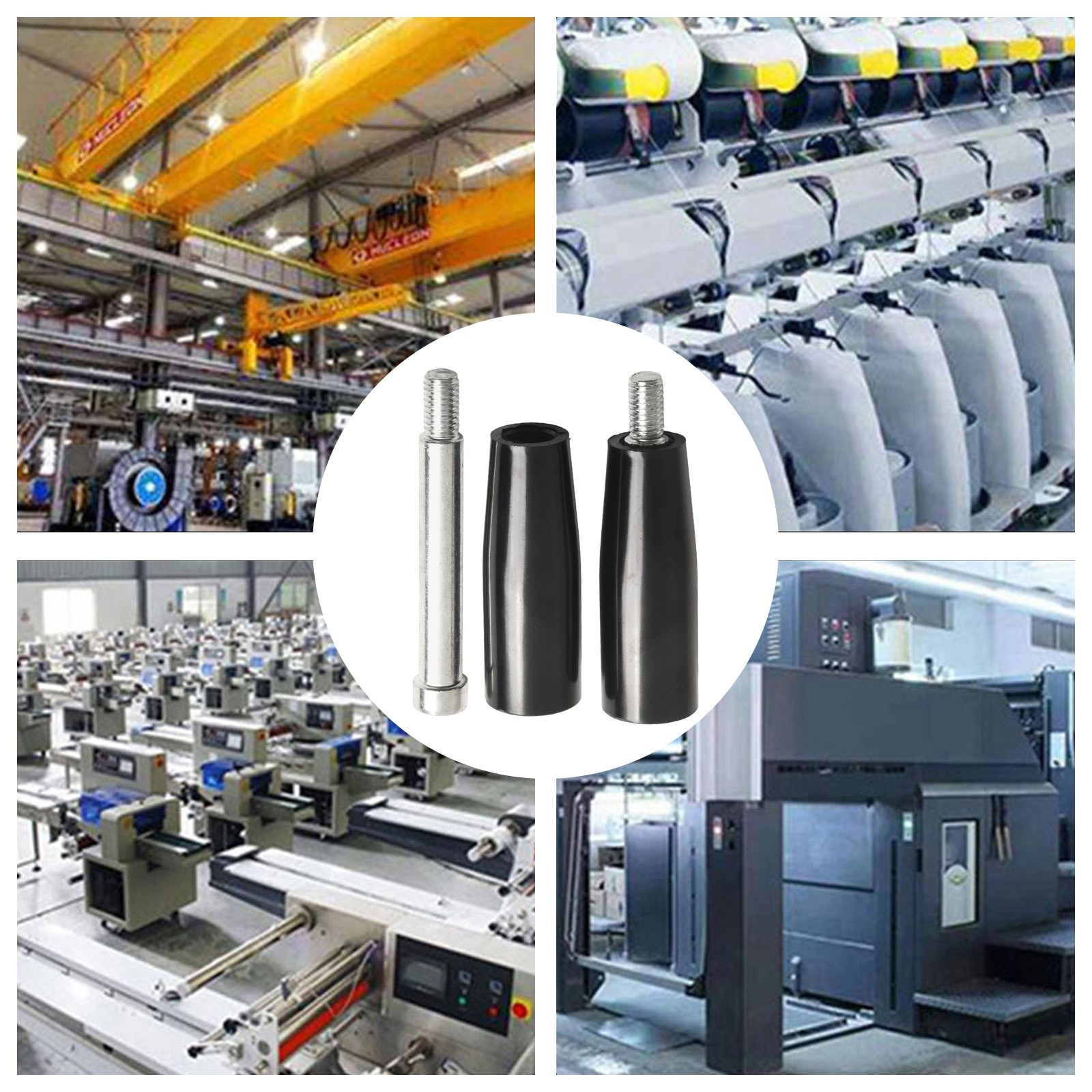 Revolving Handle for Milling Machinery Sturdy and Reliable Male Threaded Stem