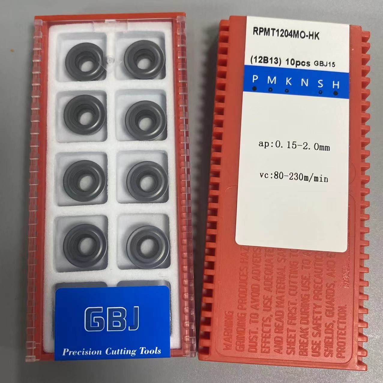 GBJ RPMT1204-HK R6 Round Milling Insert Hard material processing HRC20-50