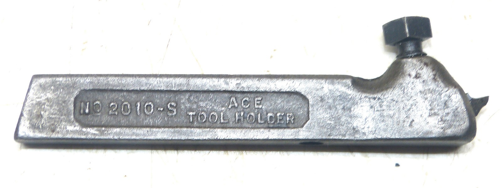 Vintage Armstrong No 2010-S Lathe Ace Tool Holder Strong Arm Logo INV18258