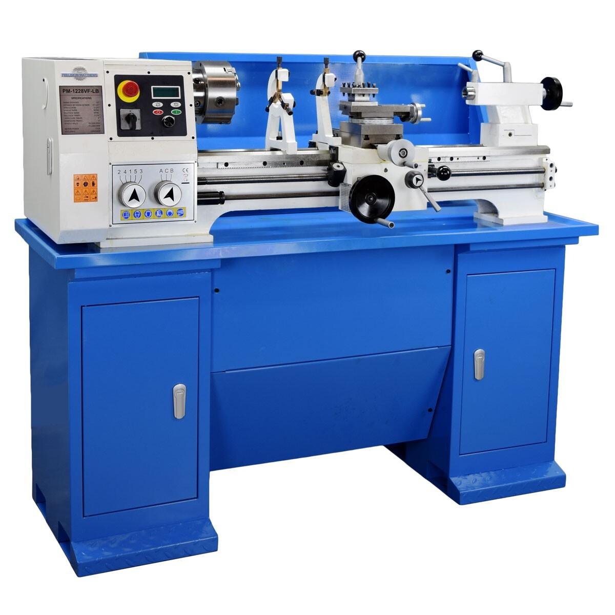 PM-1228VF-LB Precision Metal Lathe w/2 Axis DRO! Stand Included!! Free Shipping!
