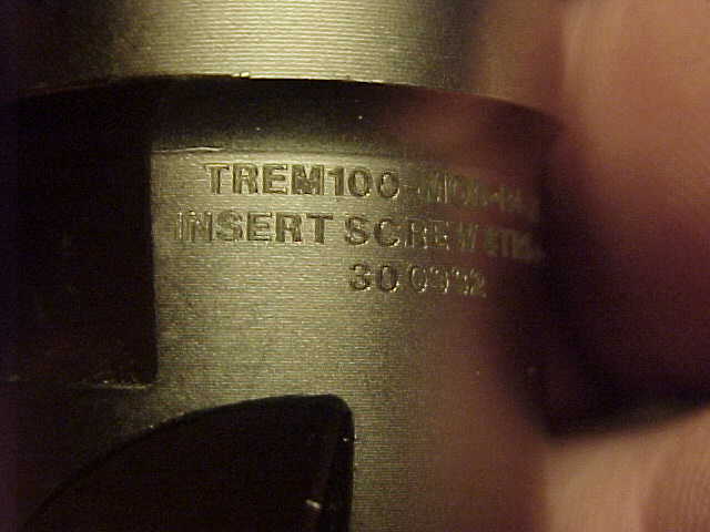 NEW DAPRA TREM100-MOD-R4-2C 2 Flute Indexable End Mill Screw #TRS-4 USA