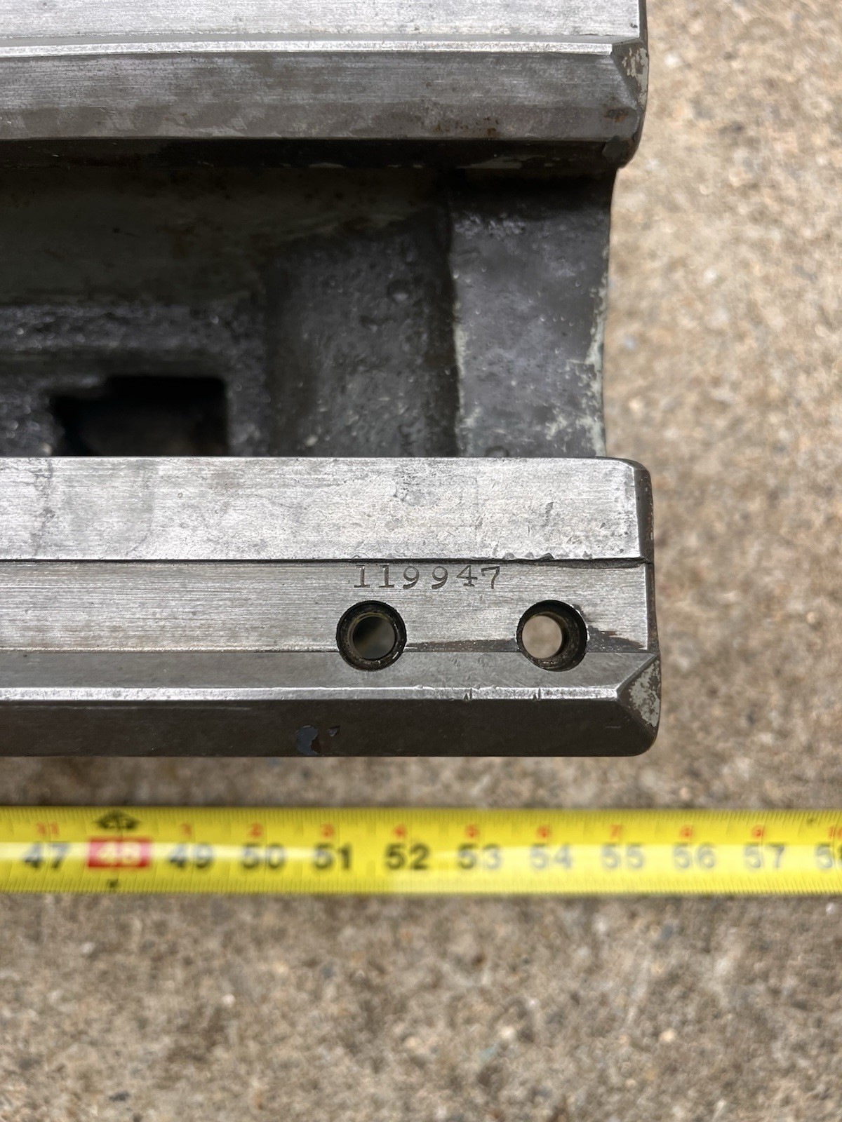 South Bend 9” Or 10K Lathe Bed, Rack & Risers Holes For QCGB – See Photos