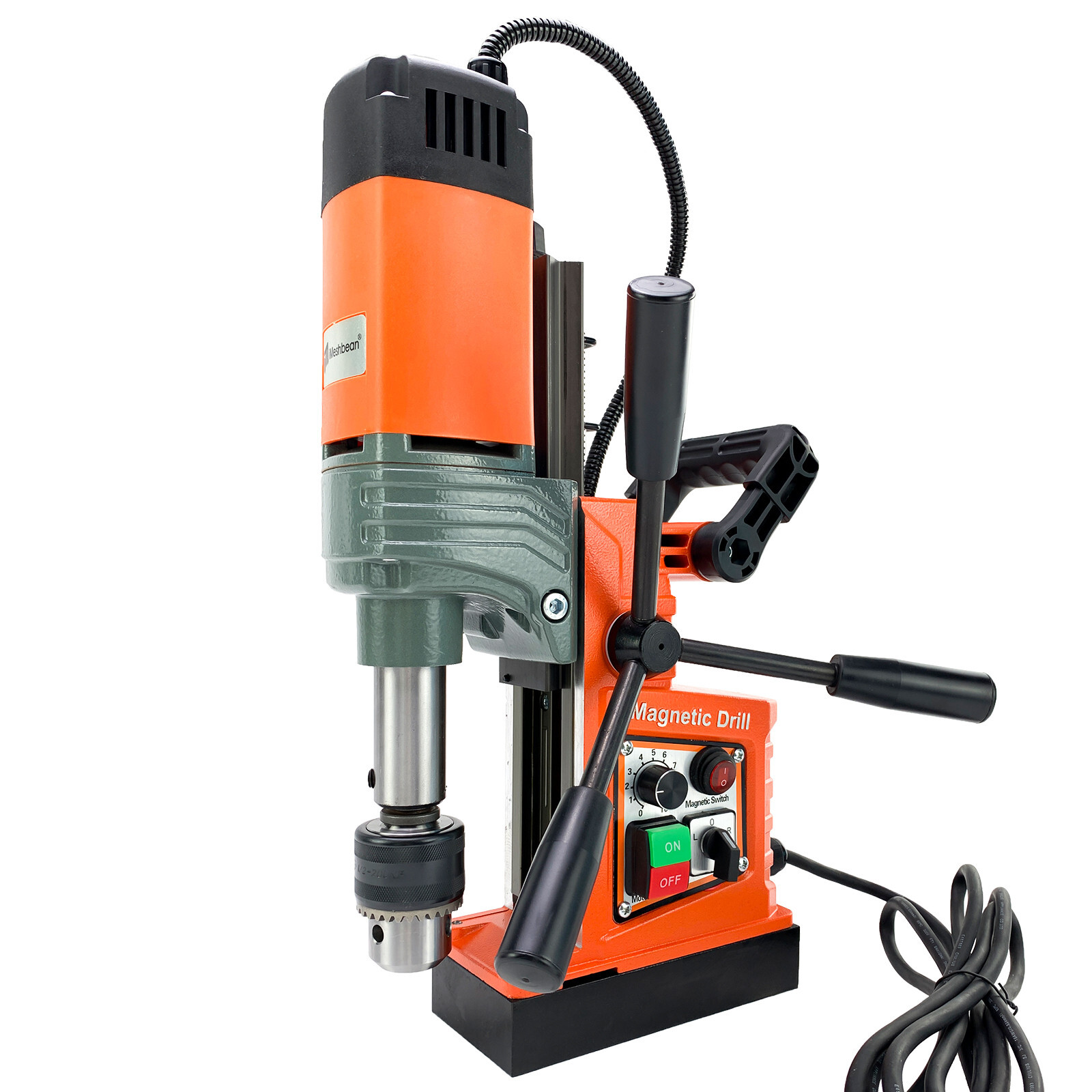 1400W Electric Magnetic Drill Press 13000N 810RPM Stepless Speed Mag Drill Press