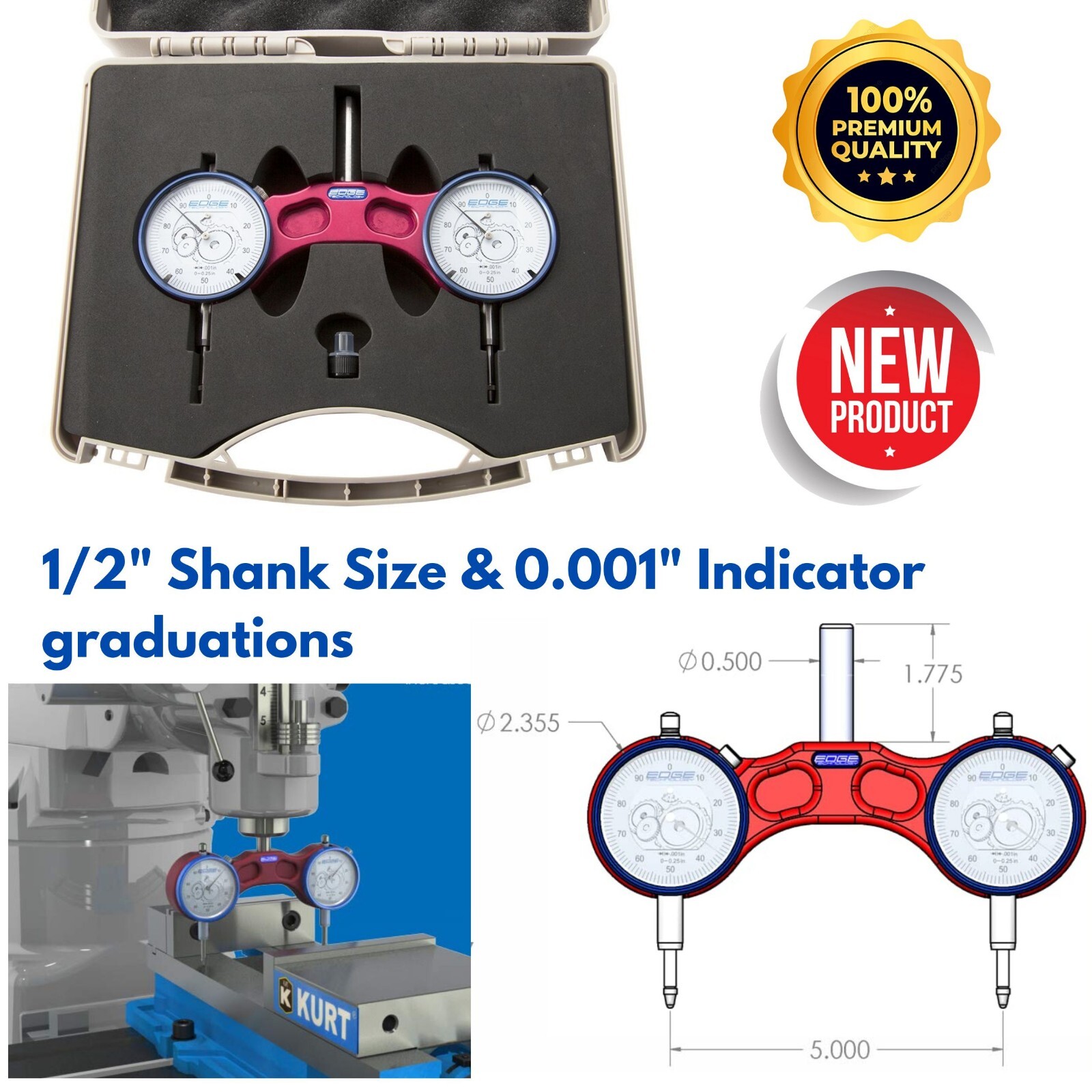 Tramming Tool Instrument for Calibrate/Align Lathe Mill Machine Drill Press CNC