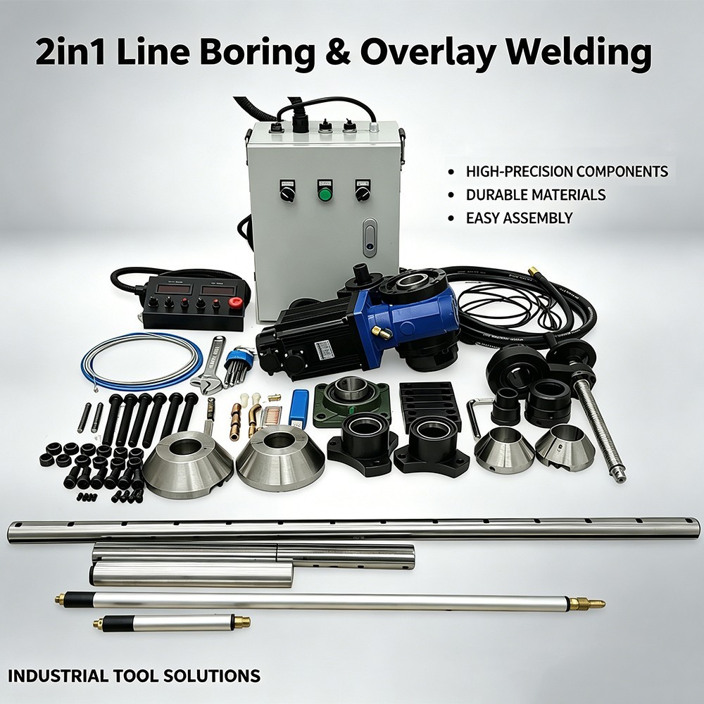 Portable 2in1 Line Boring and Overlay Welding Machine Smart Type 55-300mm Bore D