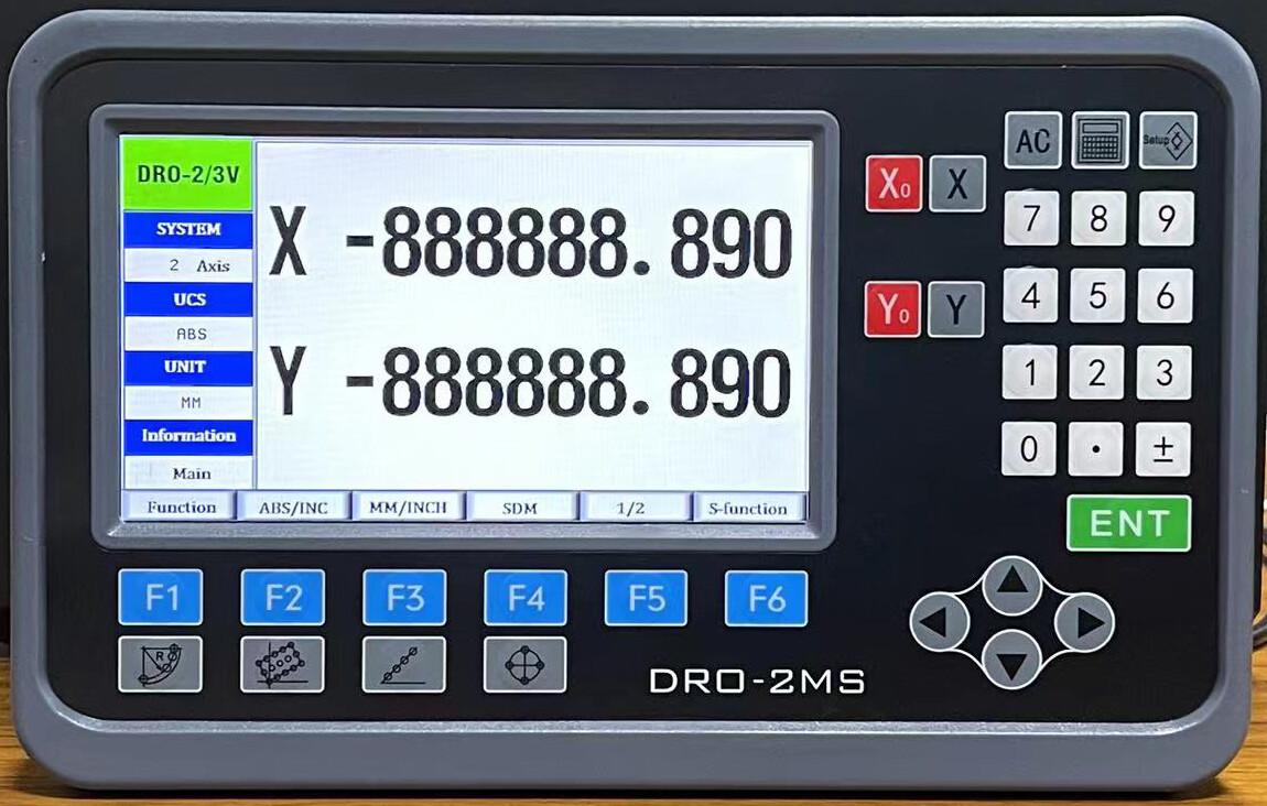 DRO 1um Linear Scale Digital Readout 2/3 Axis for Bridgeport Mill Lathe,US STOCK