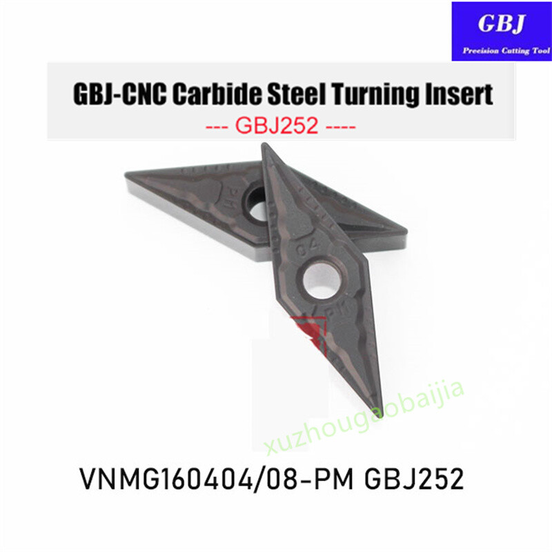 GBJ-CNC VNMG160404-PM VNMG160408-PM GBJ252 Carbide turning inserts For steel 331